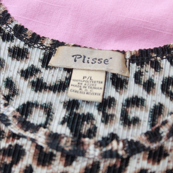 y2k Plisse Cheetah Print Scrunched Silky Tank Top - Picture 5 of 9